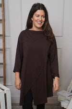 Nelle Cowl Cotton Top Cocoa Cocoa - Nelle Cowl Cotton Top Cocoa