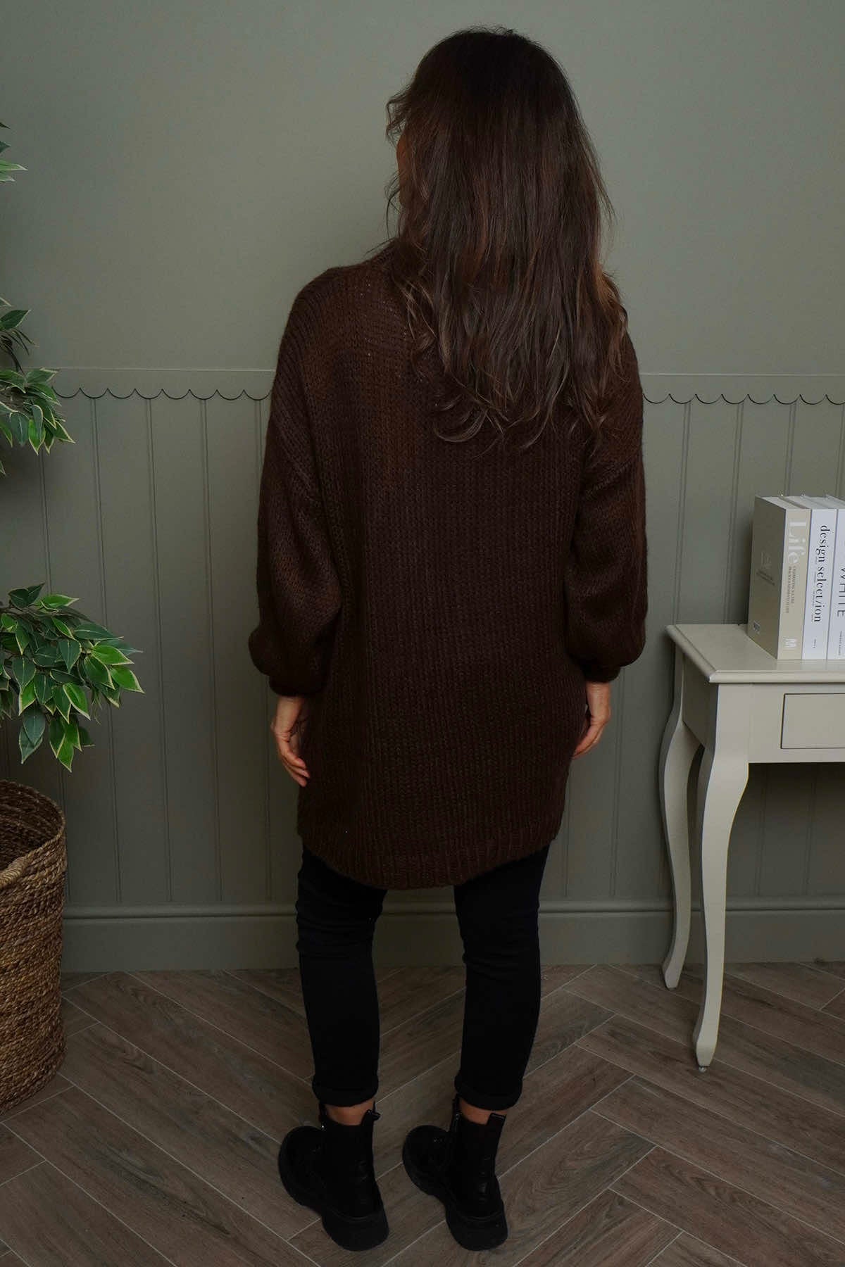 Smile Knitted Jumper Cocoa