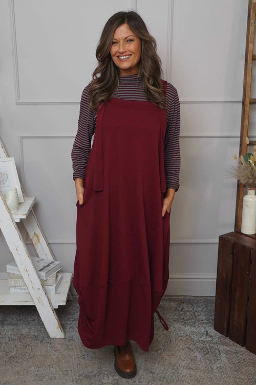 Monabella Cotton Pinafore Wine