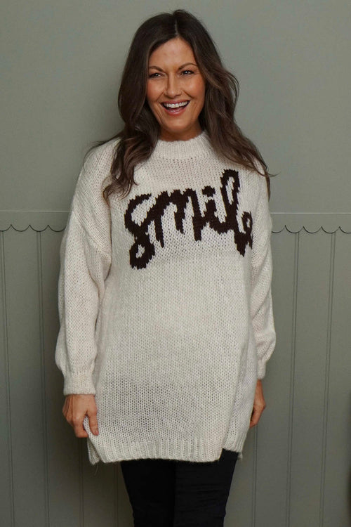 Smile Knitted Jumper Stone - Image 2