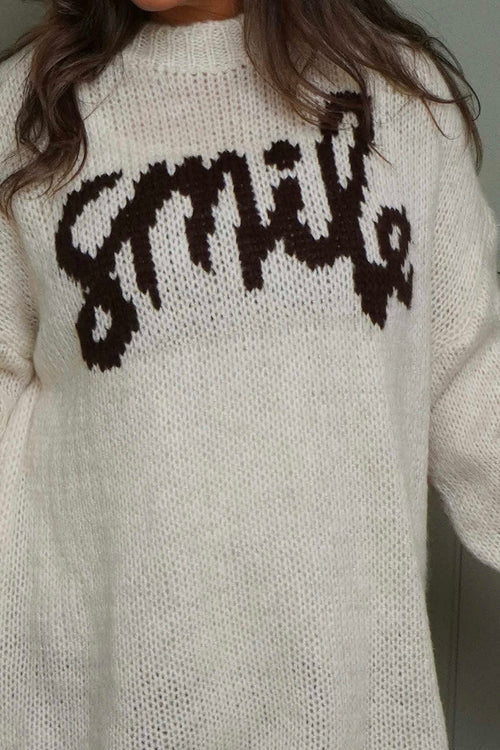 Smile Knitted Jumper Stone - Image 3