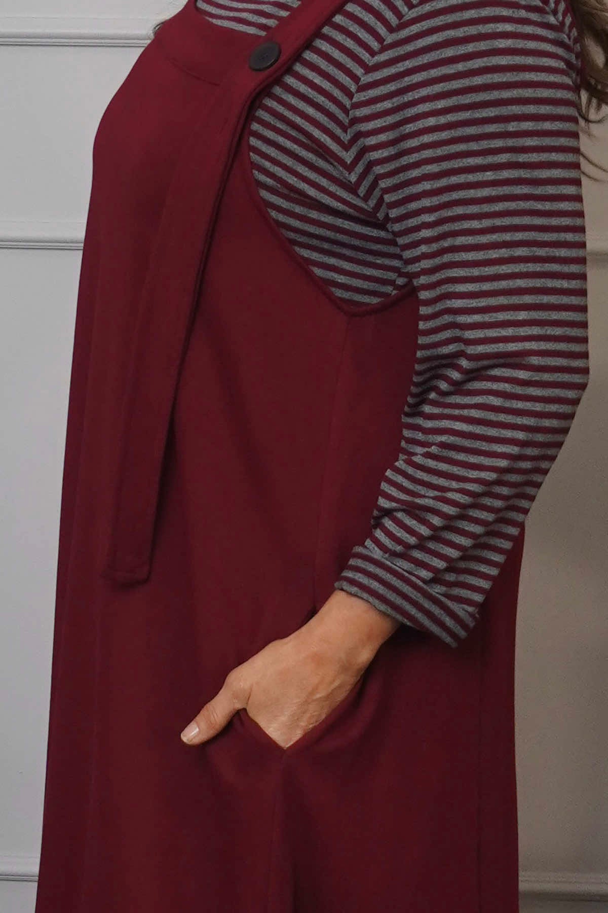 Monabella Cotton Pinafore Wine