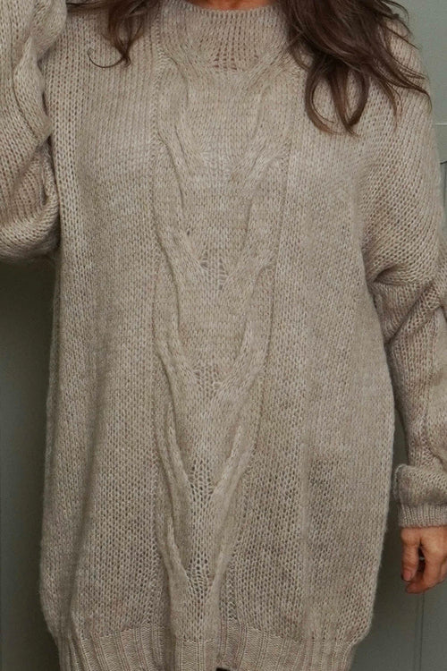 Layne Knitted Jumper Mocha - Image 3