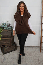Marinda Scarf Knitted Tank Top Cocoa Cocoa - Marinda Scarf Knitted Tank Top Cocoa
