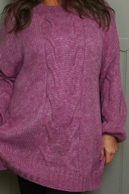 Layne Knitted Jumper Grape - Image 3