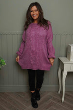 Layne Knitted Jumper Grape Grape - Layne Knitted Jumper Grape