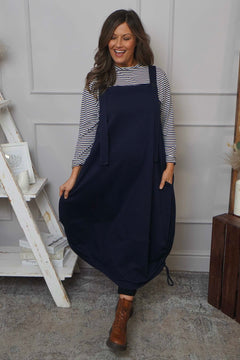 Monabella Cotton Pinafore Navy
