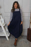 Monabella Cotton Pinafore Navy