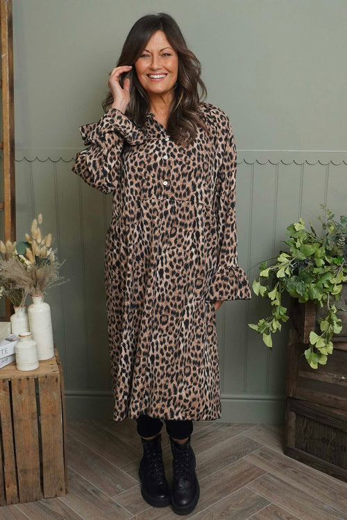 Jackie Animal Print Dress - Image 1