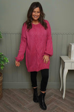 Layne Knitted Jumper Fuchsia Fuchsia - Layne Knitted Jumper Fuchsia