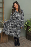Jackie Zebra Print Dress