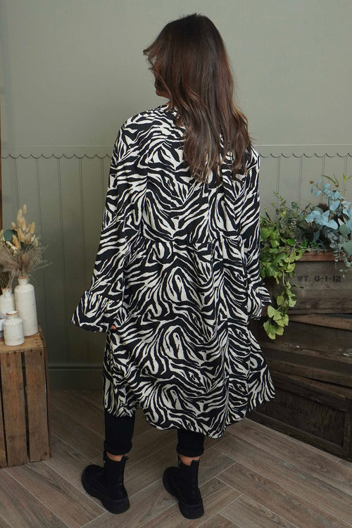 Jackie Zebra Print Dress - Image 4