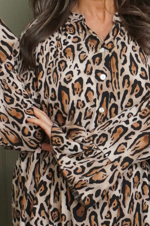 Jackie Leopard Print Dress - Image 3