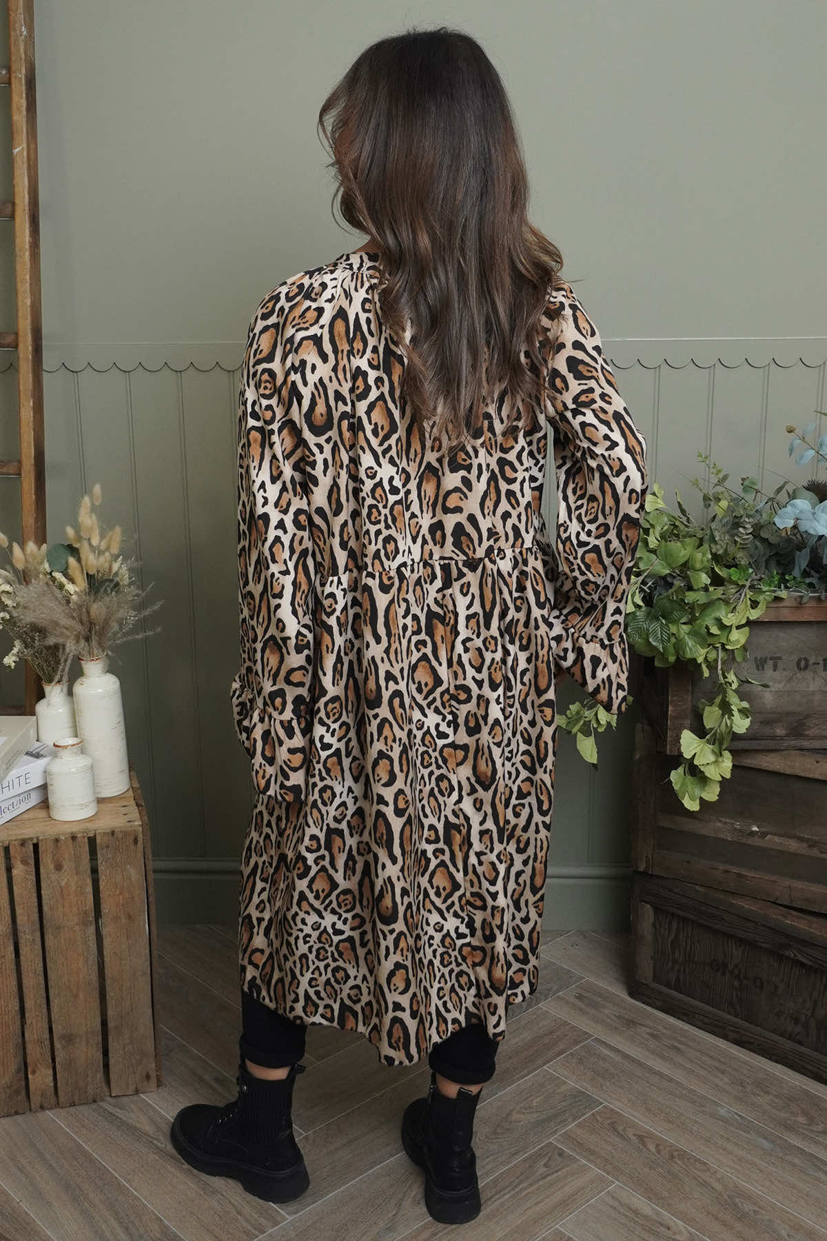 Jackie Leopard Print Dress