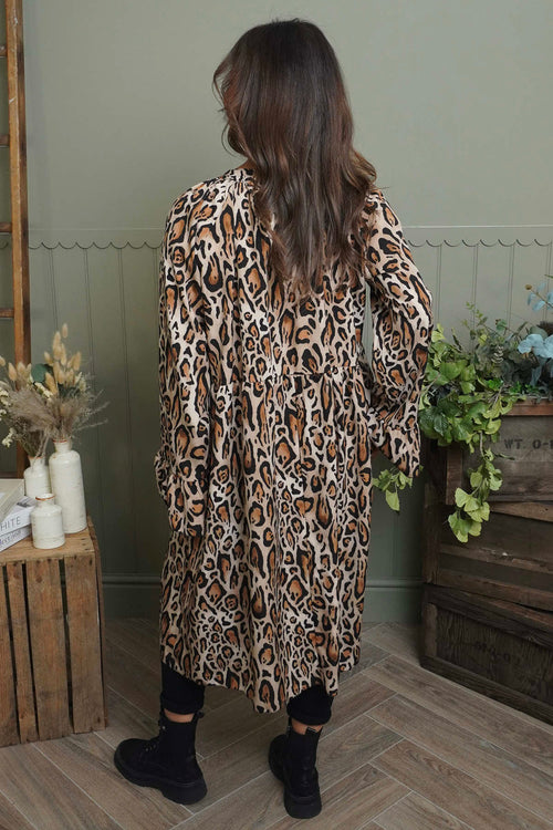 Jackie Leopard Print Dress - Image 4