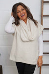 Marinda Scarf Knitted Tank Top Cream