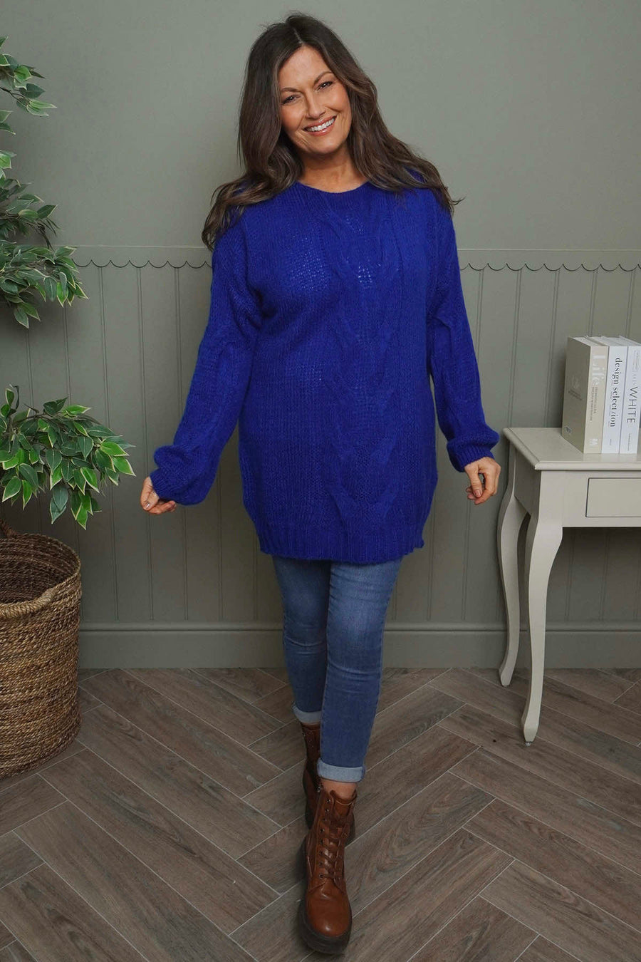 Layne Knitted Jumper Cobalt