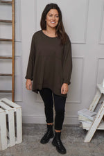 Elnora Pocket Cotton Top Cocoa Cocoa - Elnora Pocket Cotton Top Cocoa