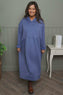 Saskia Hooded Dress Blue