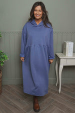 Saskia Hooded Dress Blue Blue - Saskia Hooded Dress Blue