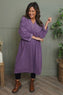 Terrie Needlecord Dress Purple