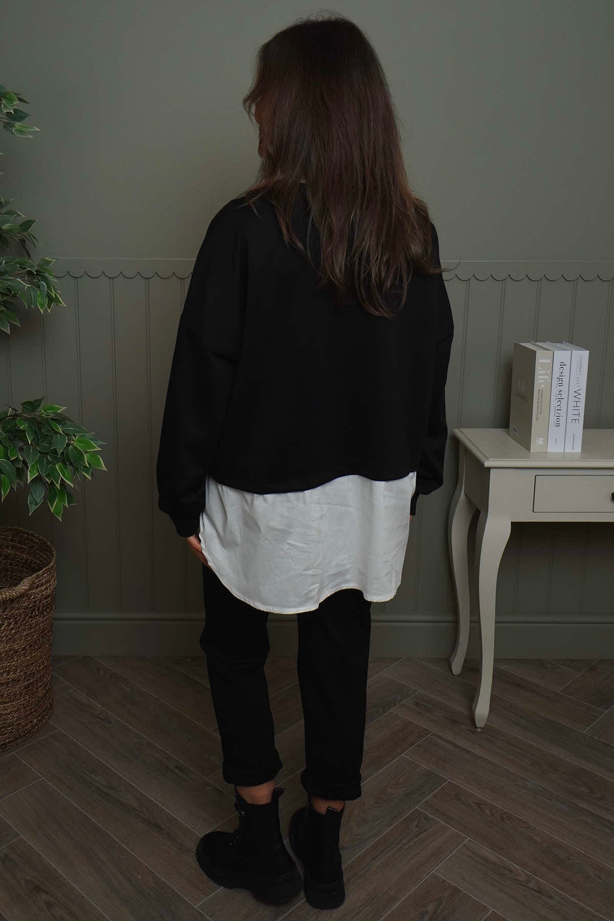 Leilani Collared Top Black