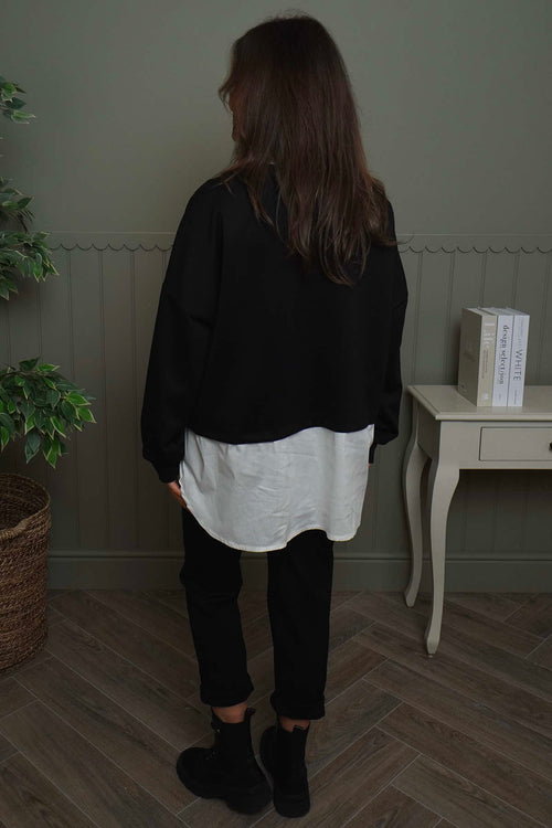 Leilani Collared Top Black - Image 4