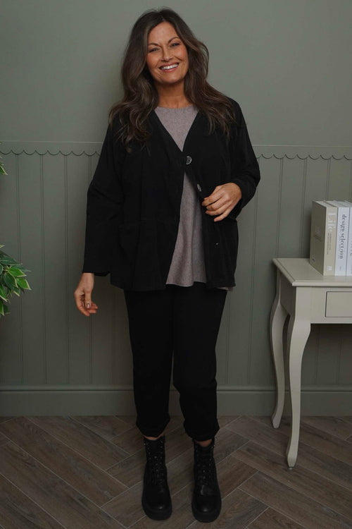 Kristen Needlecord Jacket Black - Image 2