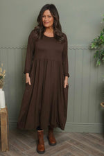 Kylie Long Sleeve Dress Cocoa Cocoa - Kylie Long Sleeve Dress Cocoa