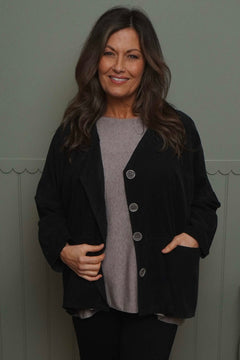 Kristen Needlecord Jacket Black
