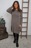 Elisa Pocket Knitted Tunic Mocha