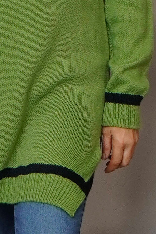 Suzette Knitted Jumper Green - Image 3