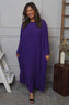 Renata Long Sleeve Pleated Dress Purple
