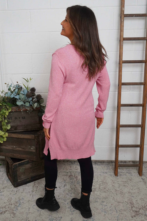 Elisa Pocket Knitted Tunic Pink - Image 4