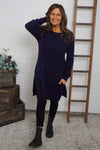 Elisa Pocket Knitted Tunic Navy