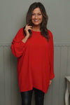 Salina Long Sleeve Top Red
