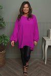 Salina Long Sleeve Top Berry