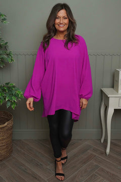 Salina Long Sleeve Top Berry