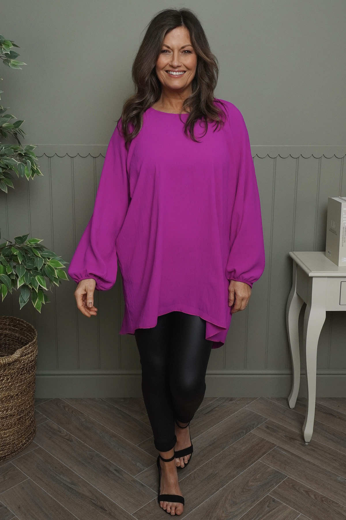 Salina Long Sleeve Top Berry