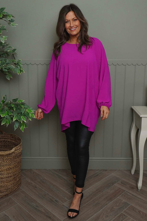 Salina Long Sleeve Top Berry - Image 3