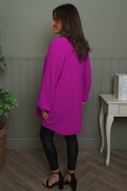 Salina Long Sleeve Top Berry - Image 4