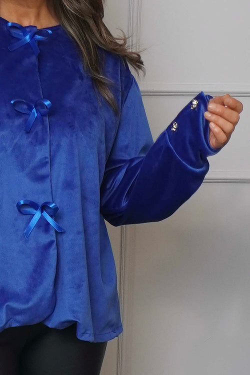 Rhona Bow Front Top Cobalt - Image 3