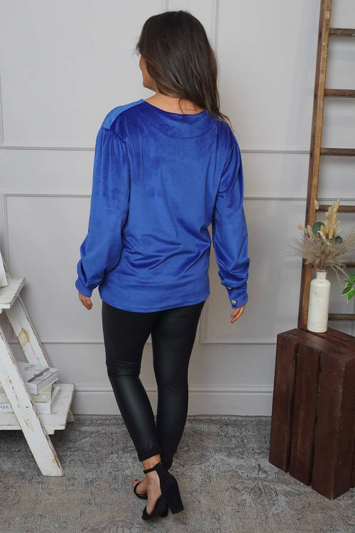 Rhona Bow Front Top Cobalt - Image 4