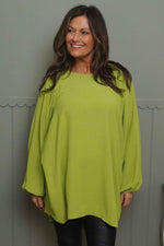 Salina Long Sleeve Top Green Green - Salina Long Sleeve Top Green