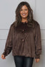 Rhona Bow Front Top Cocoa