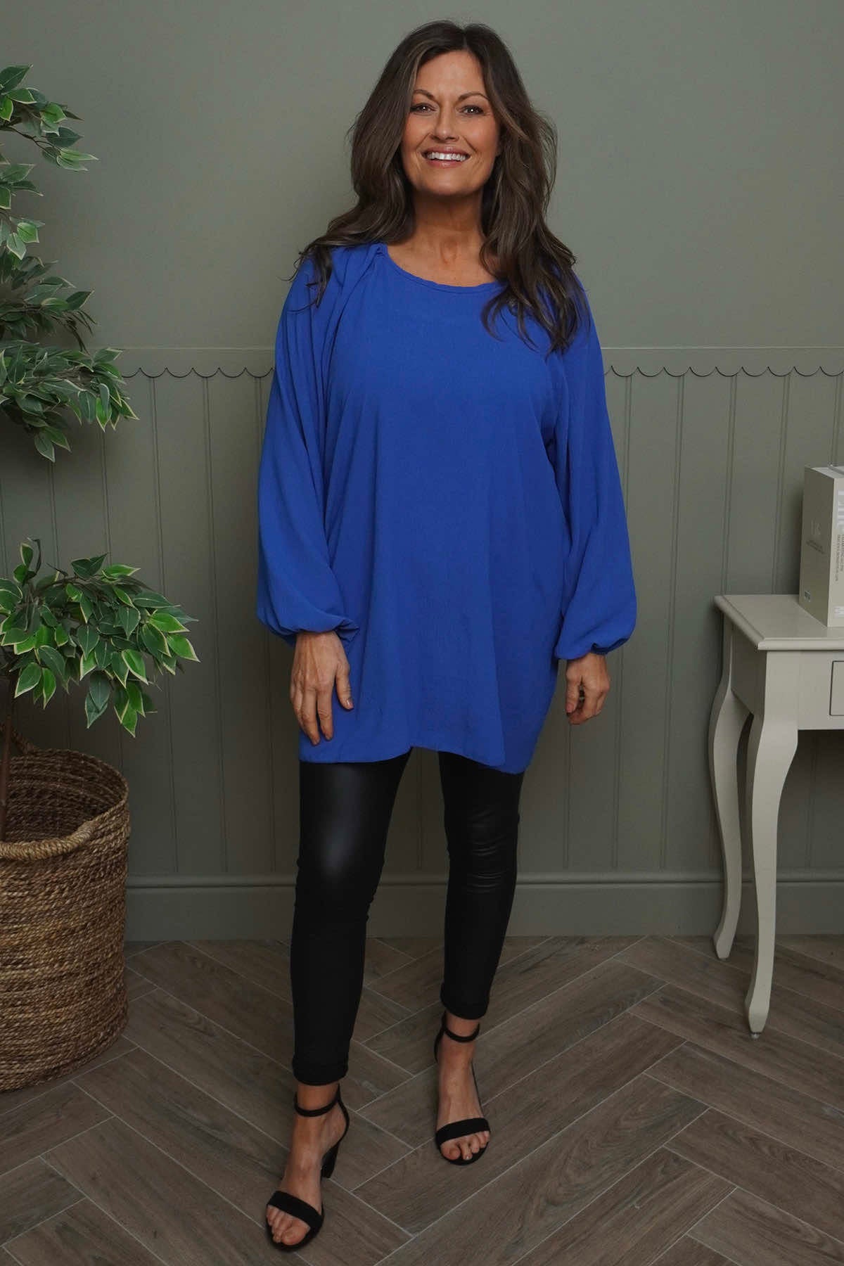 Salina Long Sleeve Top Cobalt
