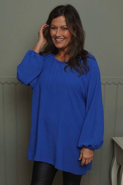 Salina Long Sleeve Top Cobalt