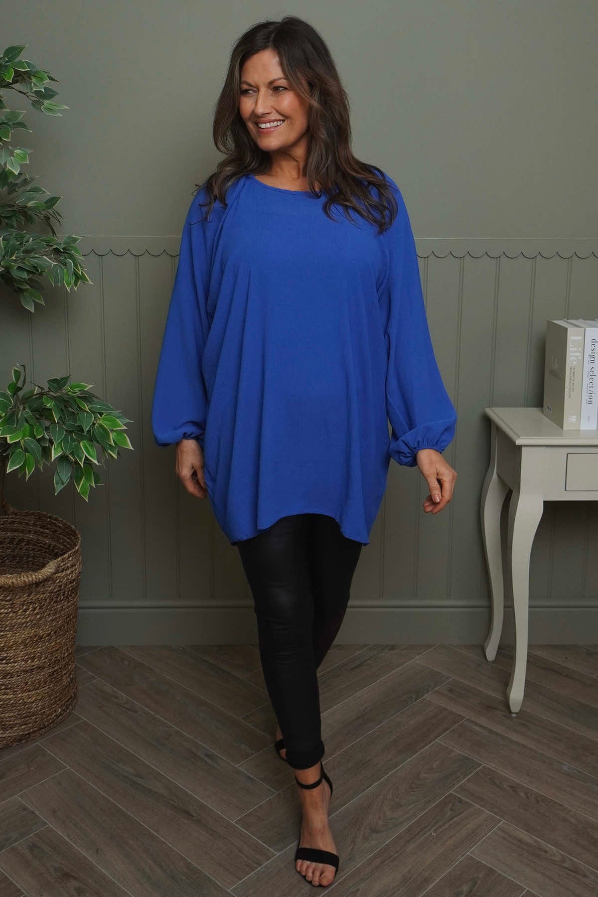 Salina Long Sleeve Top Cobalt
