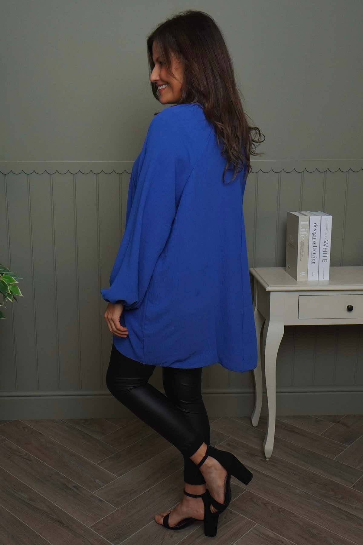 Salina Long Sleeve Top Cobalt
