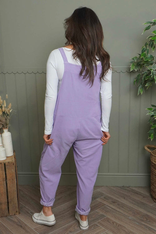 Pabo Needlecord Dungarees Lilac - Image 4